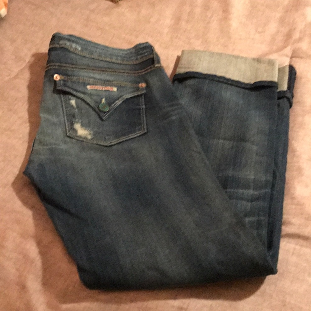 Hudson Sz 28 Ginny Crop Jeans w/cuff